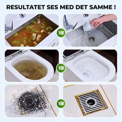 Effektiv afløbsrens til nem opløsning af snavs og grundig vedligeholdelse af rørene