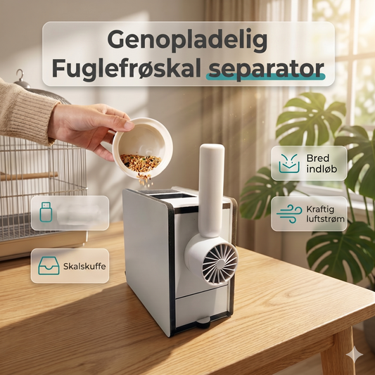 Tidsbesparende Elektrisk Skalsorterer til Fugle til Nem Daglig Fodring