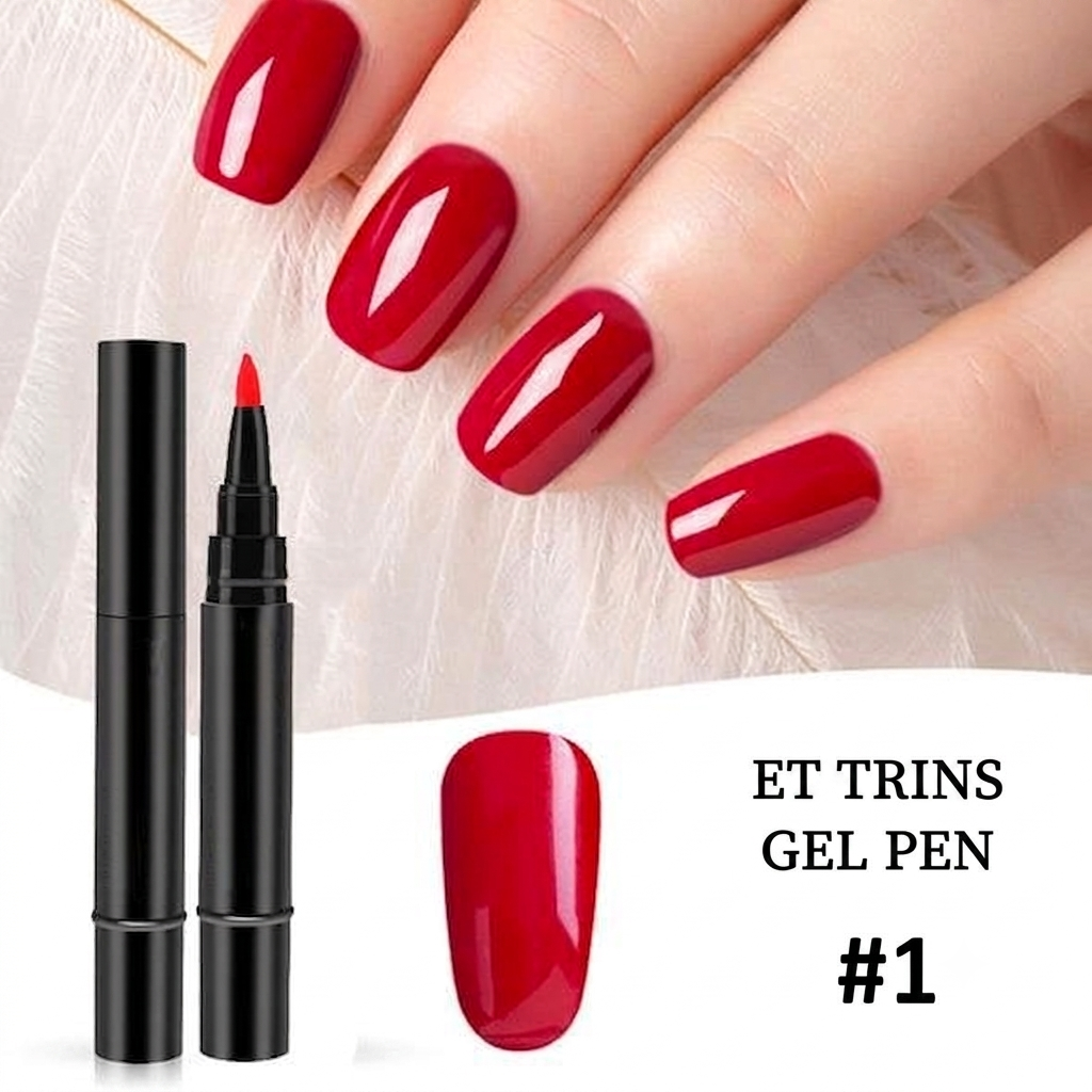 3-i-1 Vandbaseret Harpiks LED/UV Gel Neglepen uden Base- og Topcoat