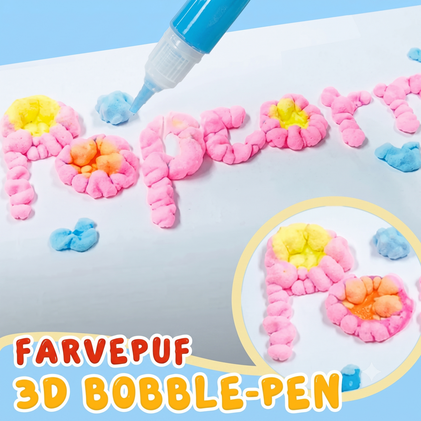DIY Bubble Popcorn tegnepenne til kreative 3D-tegninger med varmeeffekt