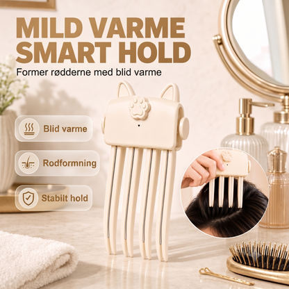 Trådløs trådløs varme-hårklemme til hårvolumen ved rødderne til fint og fladt hår