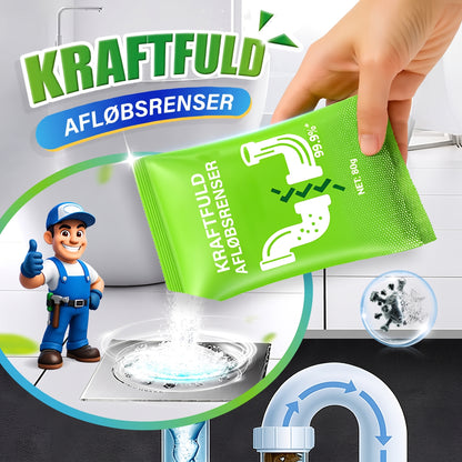 Effektiv afløbsrens til nem opløsning af snavs og grundig vedligeholdelse af rørene