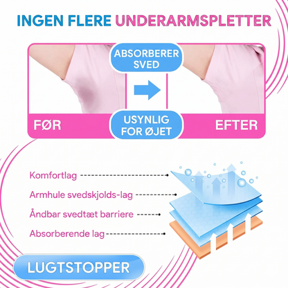 Ultratynde Engangs Svedpuder til Armhuler