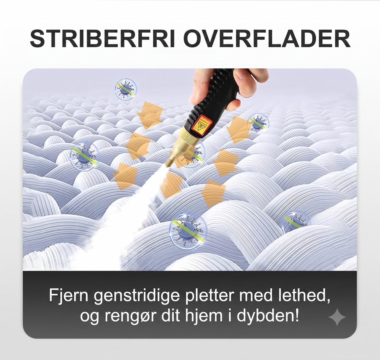 Effektiv håndholdt damprenser til rengøring med højtryk og damp