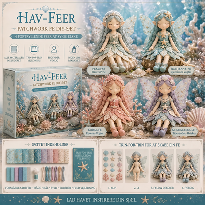 Alt-inkluderende 4-Stykkes Begyndervenligt Magisk Fe Patchwork Håndværkssæt