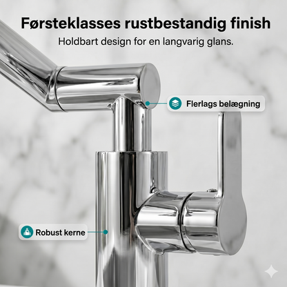 360° Roterbart Mekanisk Vandhanehoved – fleksibelt, moderne og nemt at bruge