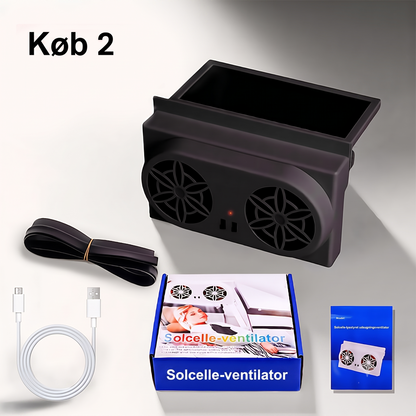 Soldrevet bilventilator – Køler bilen effektivt uden at bruge batteriet