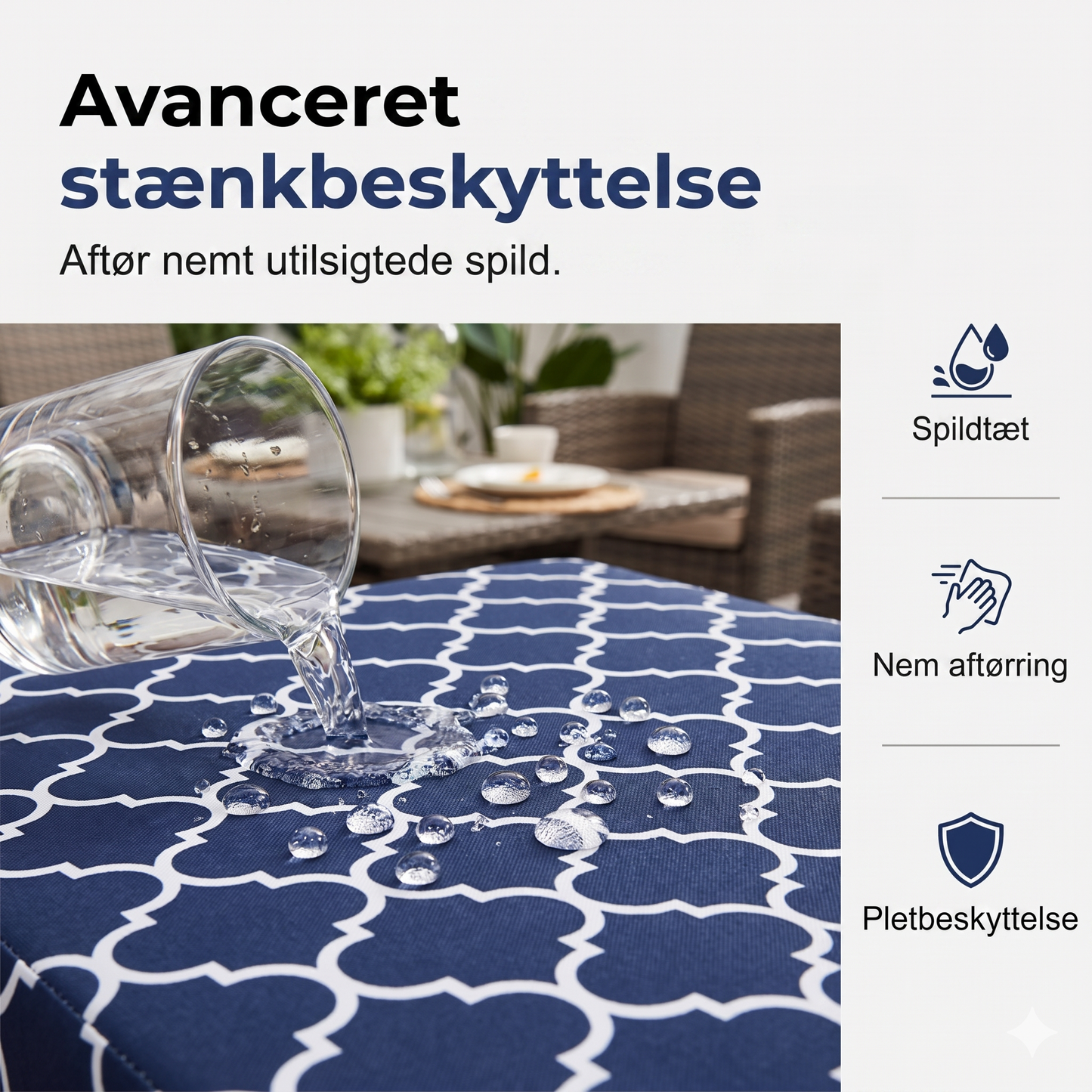 Vandtæt og UV-bestandigt elastisk pudebetræk