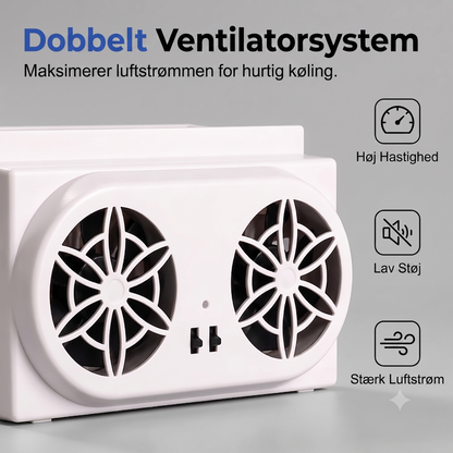 Soldrevet bilventilator – Køler bilen effektivt uden at bruge batteriet