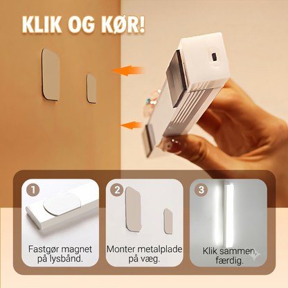 Smart LED-lyset med magnetisk sensor til registrering af menneskelig tilstedeværelse