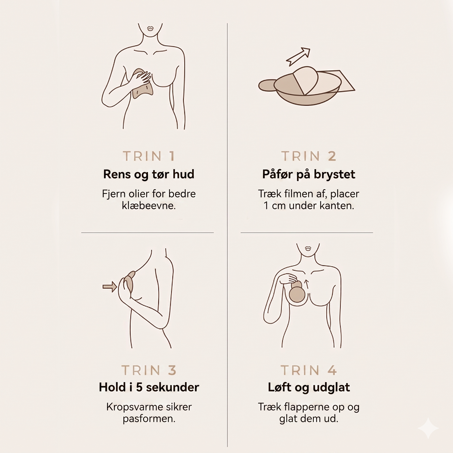 Vandfaste Ultra-tynde Selvklæbende Brystvorteskjulere med Naturlig Push-up Effekt