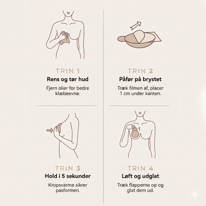 Vandfaste Ultra-tynde Selvklæbende Brystvorteskjulere med Naturlig Push-up Effekt