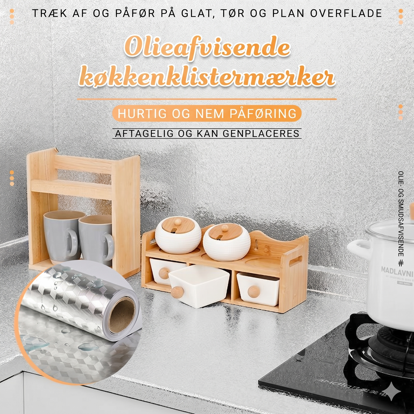 Selvklæbende Aluminiumsfolie til Køkkenet
