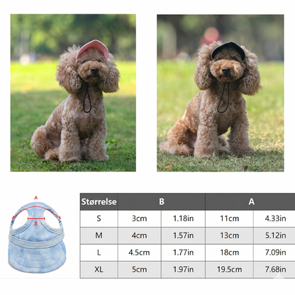 Justerbar Sommerhat til Hunde – Solbeskyttelse & Komfortabel Pasform