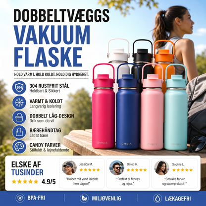 Premium isoleret krus i rustfrit stål til varme og kolde drikke