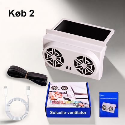 Soldrevet bilventilator – Køler bilen effektivt uden at bruge batteriet