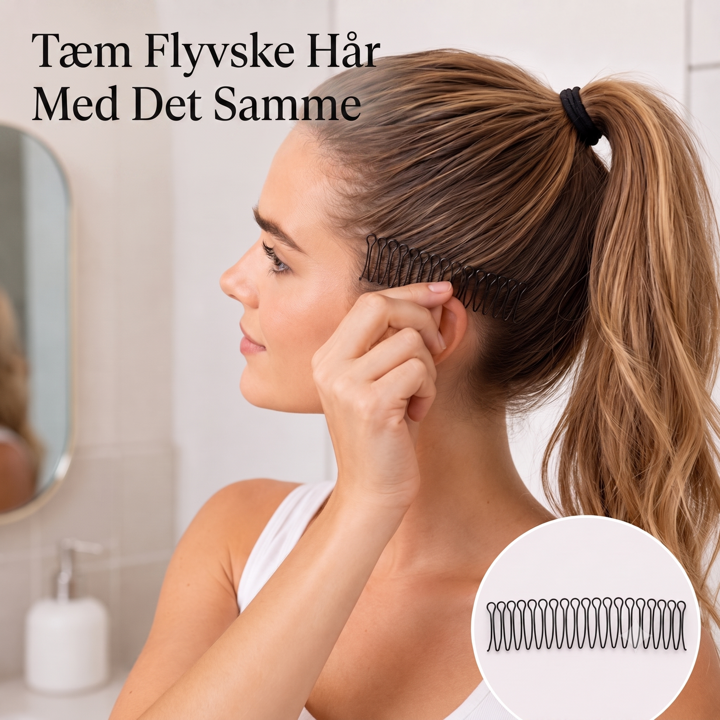 Usynlig og fleksibel kam til tæmning af flyvsisk og uregerligt hår