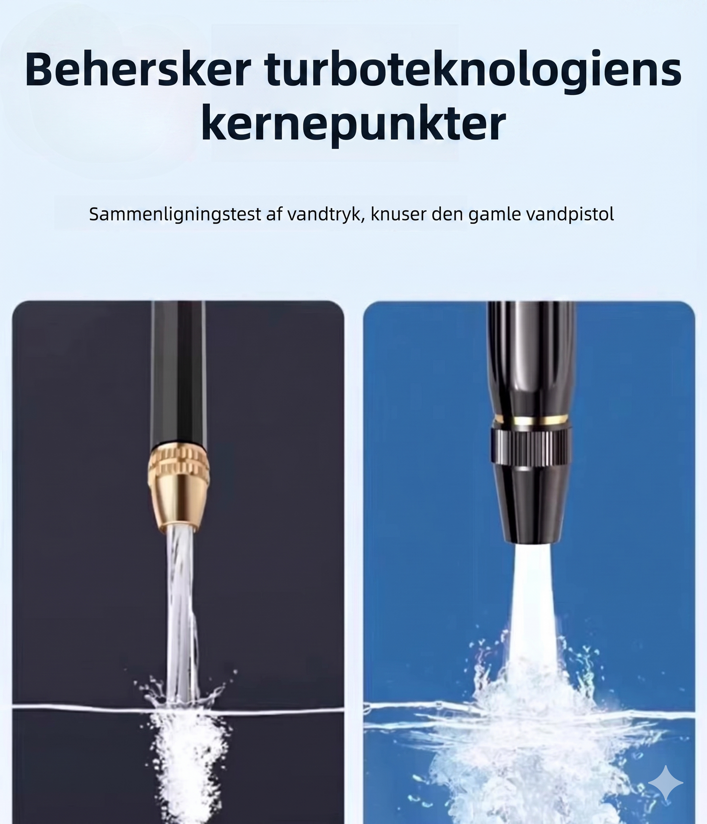 Professionel 2-i-1 Vandpistol med Kraftfuld Turbojet