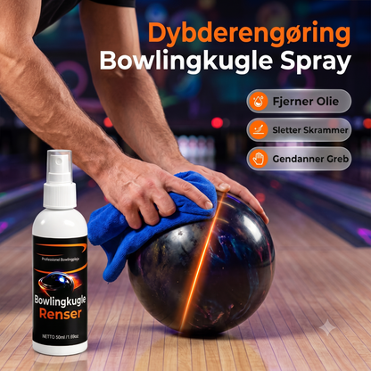 Professionel Olieopløsende Bærbar Bowlingkugle Rensespray med Absorberende Klud