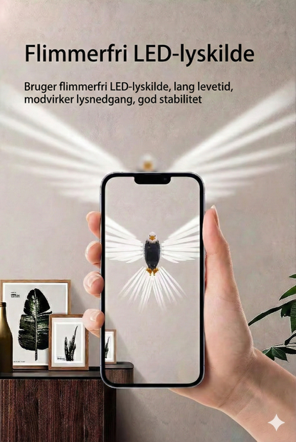 Trådløs Ørnelampe med LED – Magnetisk Væglampe med Fjernbetjening