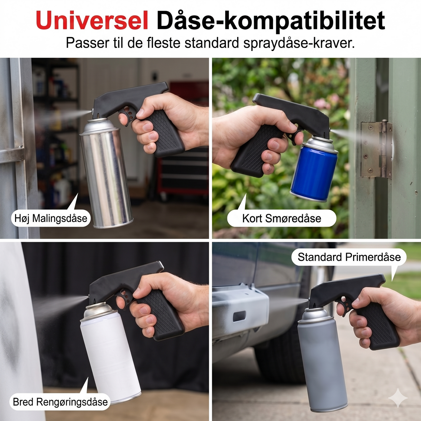 Universelt Malergreb til Spraydåser – Få et Ensartet Resultat uden Løbere