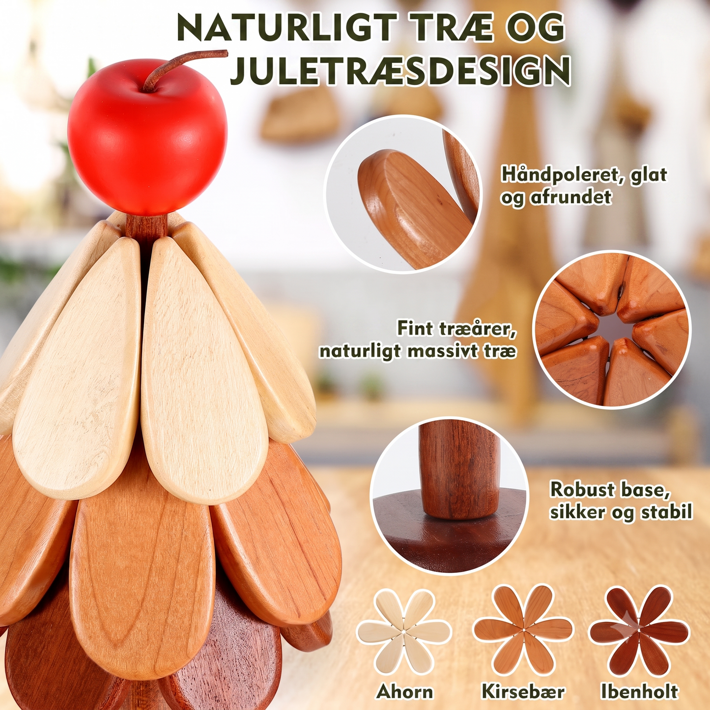Håndlavet Bordskåner I Naturtræ Skån Dit Spisebord