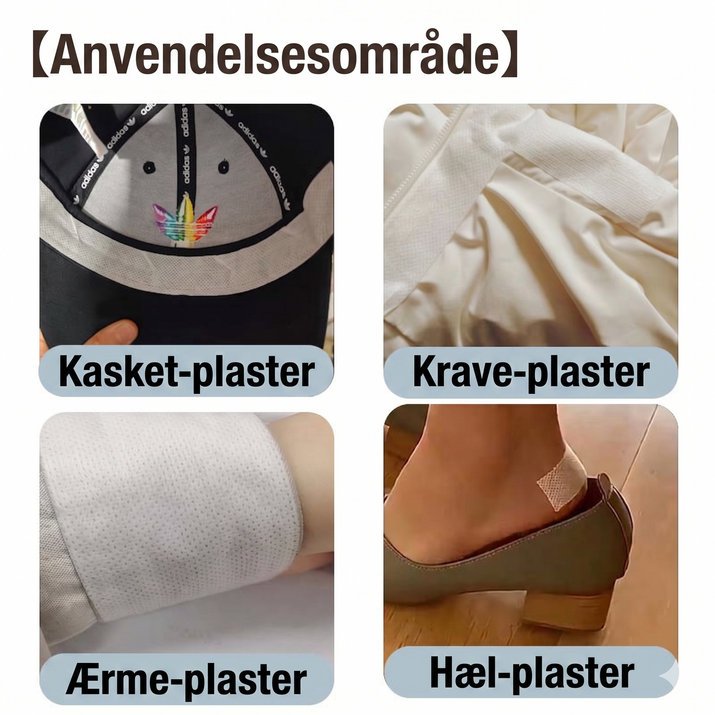 Usynlige Engangs Svedpuder til Kraver og Manchetter