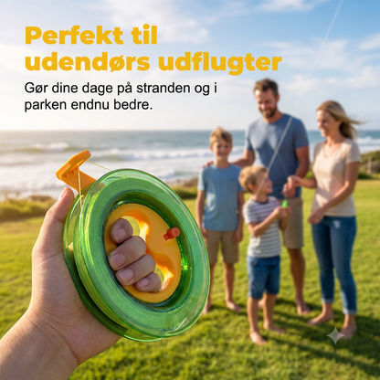 Slagfast Gennemsigtigt Hånddrevet Havfiskehjul med Anti-tilbageløbslås