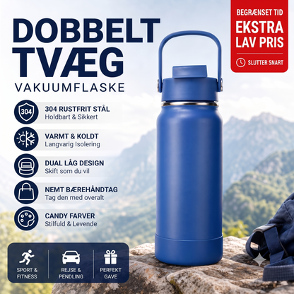 Premium isoleret krus i rustfrit stål til varme og kolde drikke