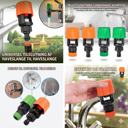 Værktøjsfri Lækagefri Universel Vandhaneadapter i Aluminiumslegering