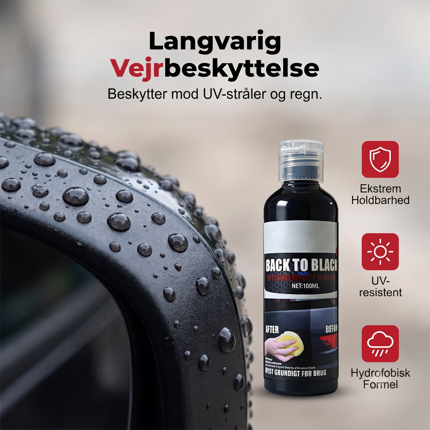 Plastikfornyer til Bil – Genskaber sort plastik