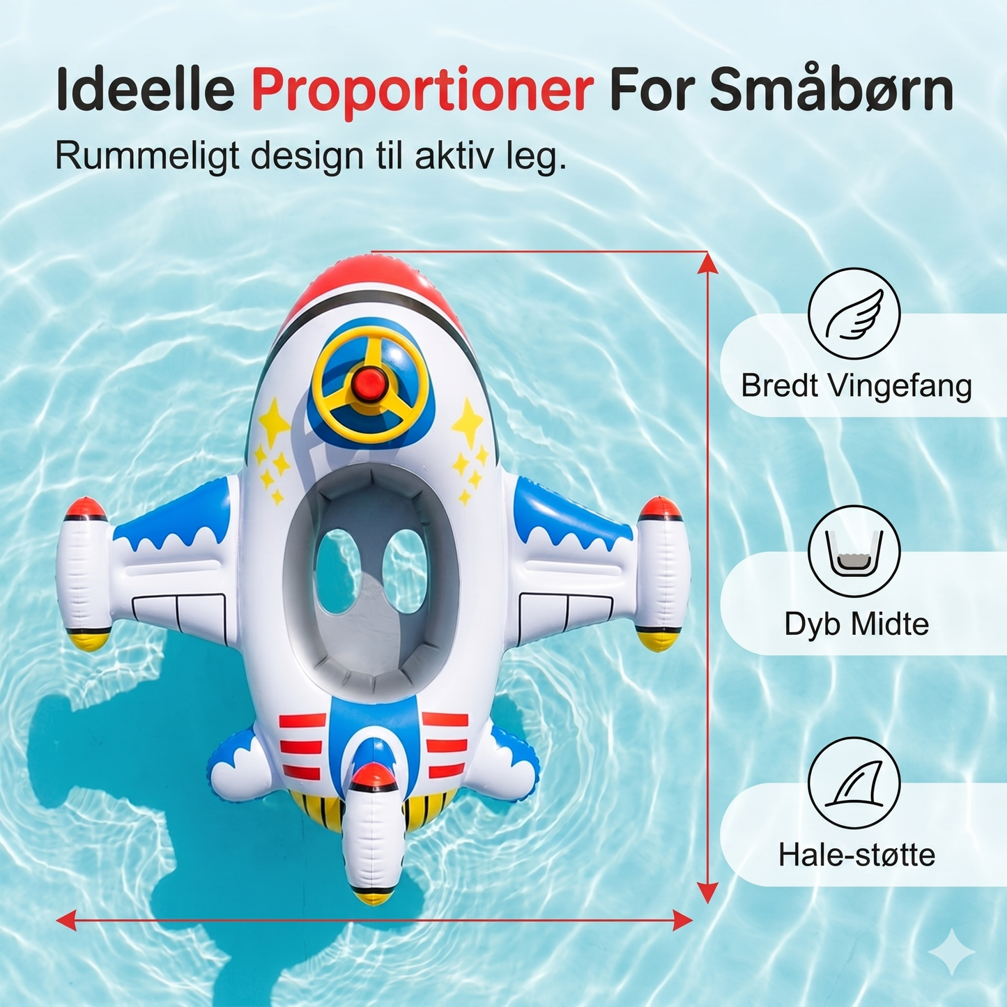 Oppustelig Badeflyver med Interaktivt Rat