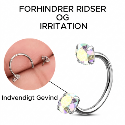 Hesteskoformet næsering – Indvendigt gevind & komfortabel