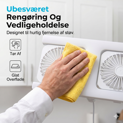 Loftventilator med LED-lys (60W) – Til standard fatning