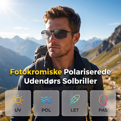 Ultralette Fotokromatiske og Polariserede Solbriller med Metalstel