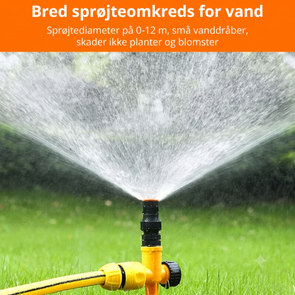 360-Graders Vinkeljusterbar Havesprinkler med Jordspyd og Tandemtilslutning