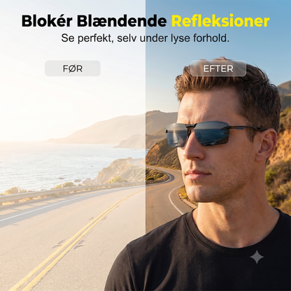 Ultralette Fotokromatiske og Polariserede Solbriller med Metalstel