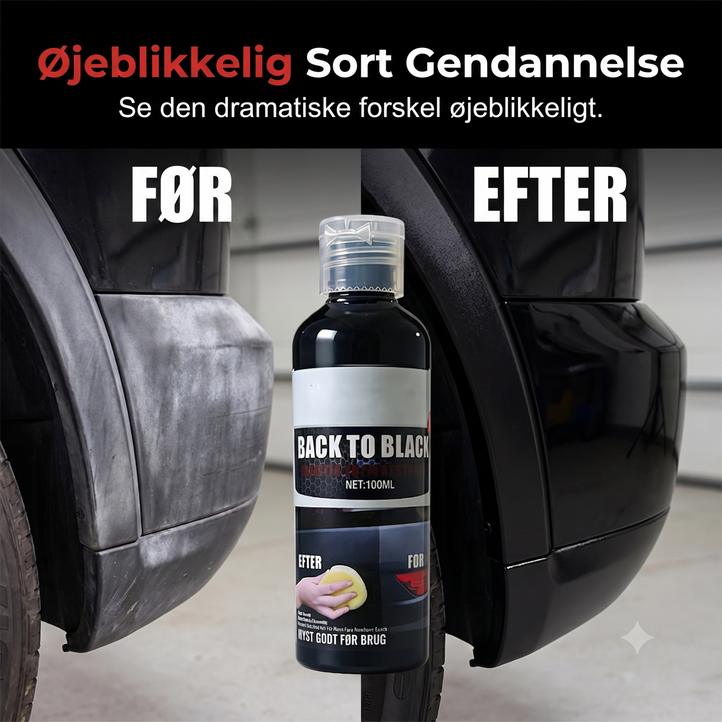Plastikfornyer til Bil – Genskaber sort plastik