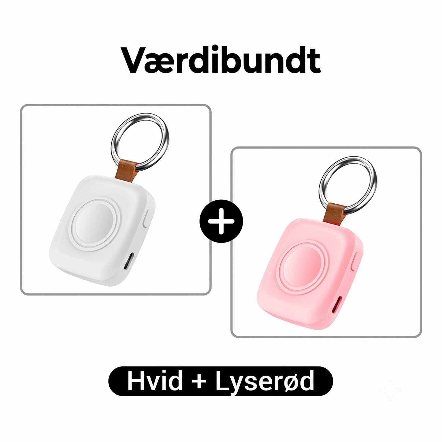 Stilfuld trådløs oplader til smartwatch – Bærbar powerbank