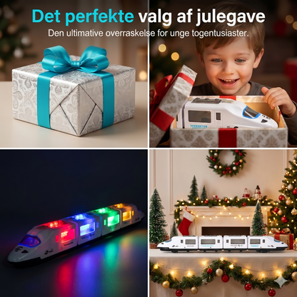 Interaktivt Elektrisk Legetøjstog med Lys og Lyd