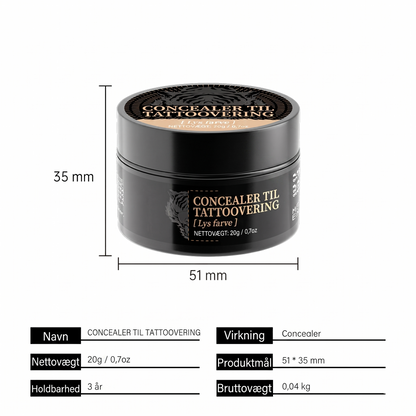 Vandtæt og Smudsafvisende Fulddækkende Ar Concealer