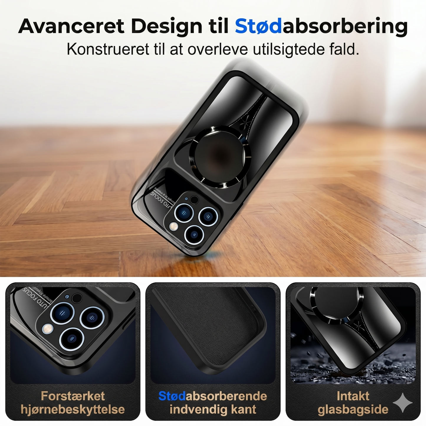 Stilrent Magnetisk Mobilcover – komplet beskyttelse, stærk magnetring & perfekt til bilholdere – slankt og robust