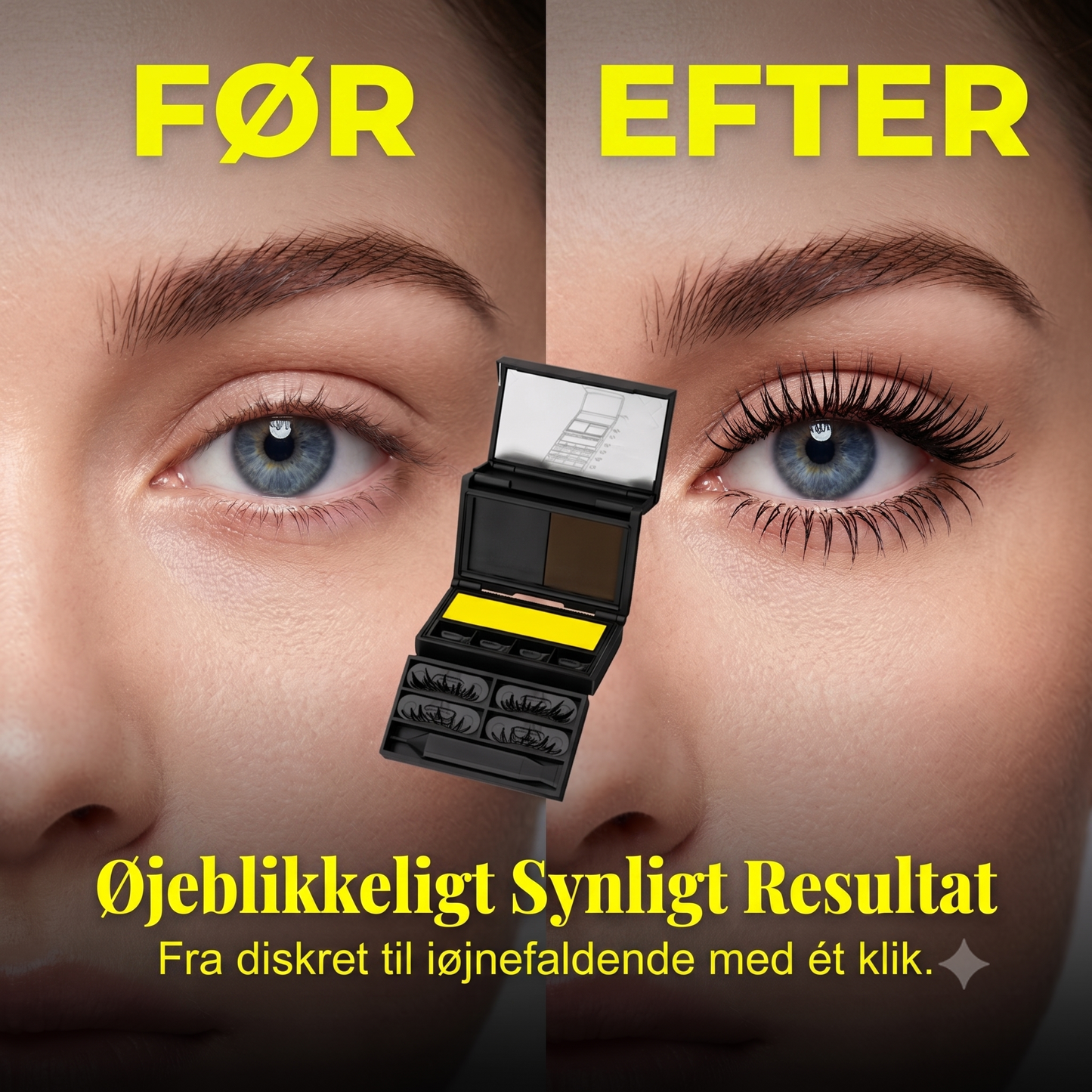 Nemt Vippestempel Skab Naturlige Undervipper På Et Øjeblik