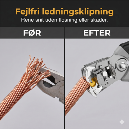 2-i-1 Automatisk Selvjusterende Afisolertang og Krympetang