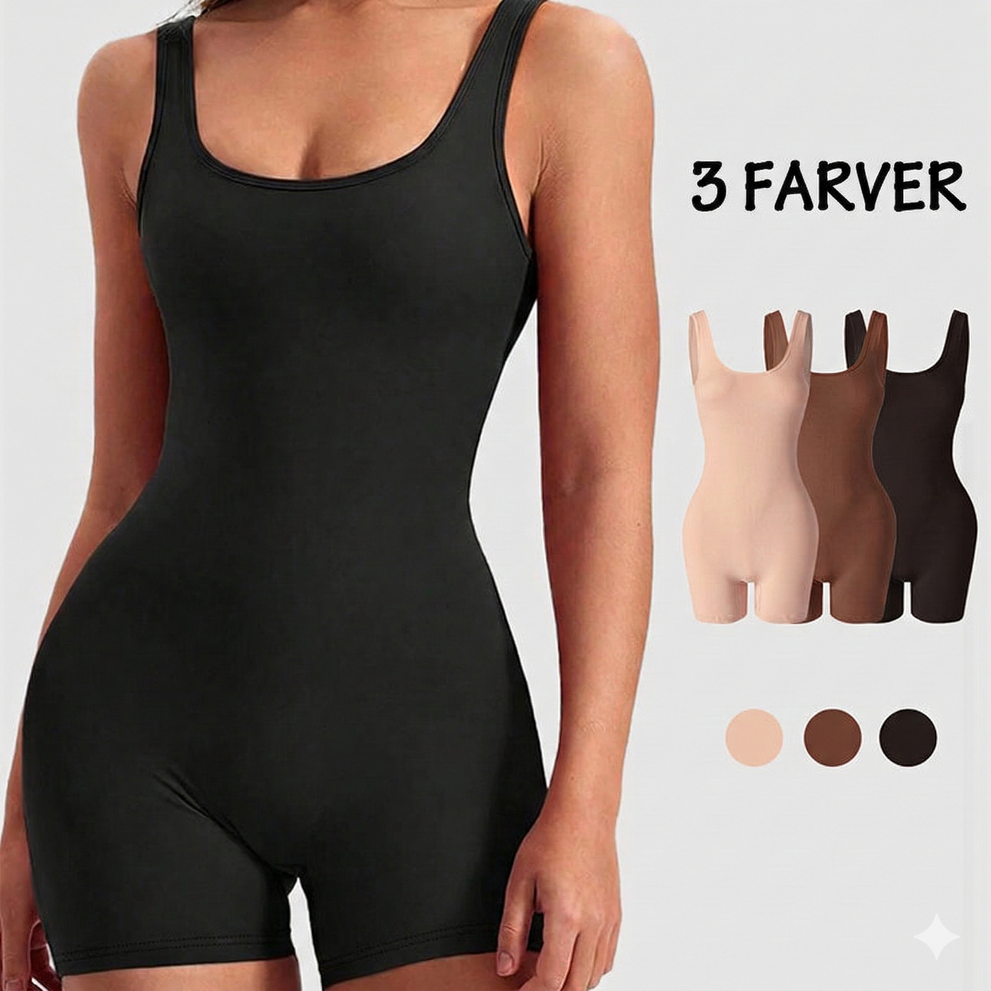 Sømløs shapewear-body til hverdagskomfort