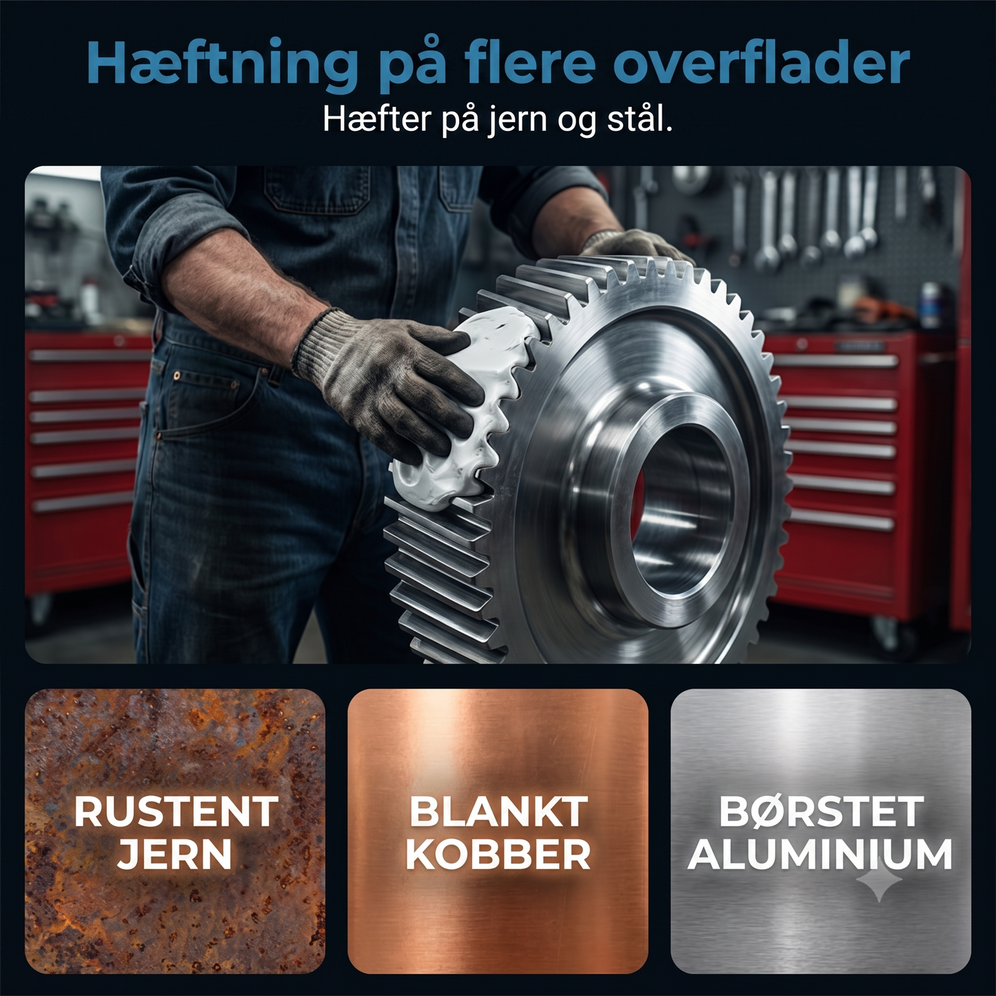 Hurtigthærdende Vandtæt Højstyrke AB Epoxyspartel