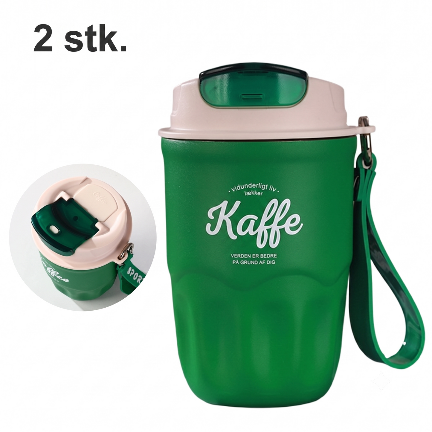 Premium Termoflaske I 316 Rustfrit Stål Hold Din Kaffe Varm Hele Dagen