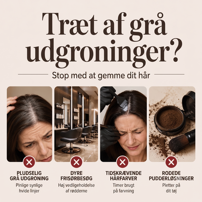 Hårpenne til øjeblikkelig dækning af gråt hår