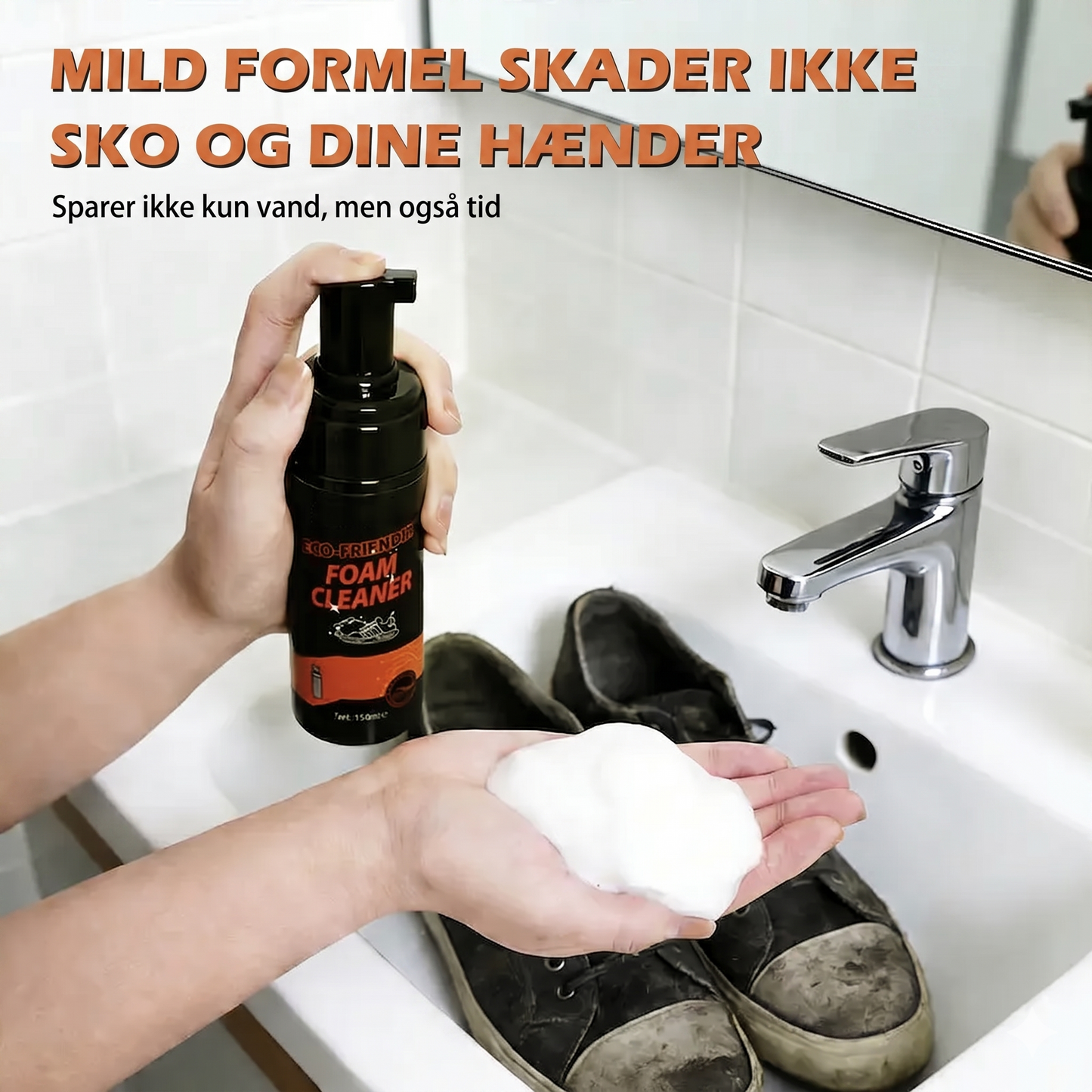 Vandfri skumrens til hvide sko & sneakers
