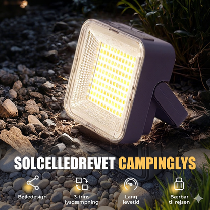 Solcelle Campinglampe med Powerbank (50W)